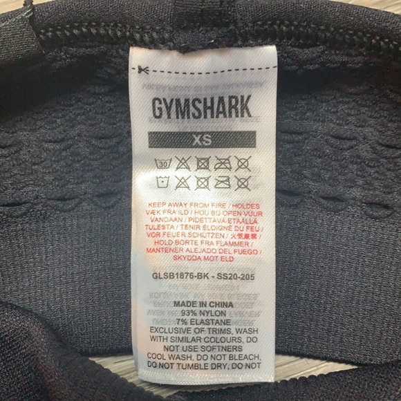 Gymshark Black Dry Wick Sports Bra. Size XS - Picture 8 of 8